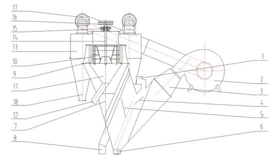 人工砂石選粉機結構圖 人工砂石選粉機結構圖